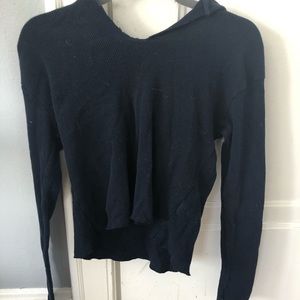 Navy Blue brandy Melville hoodie